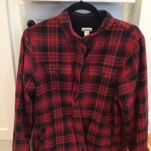 LL Bean fleece lined shirt jacket